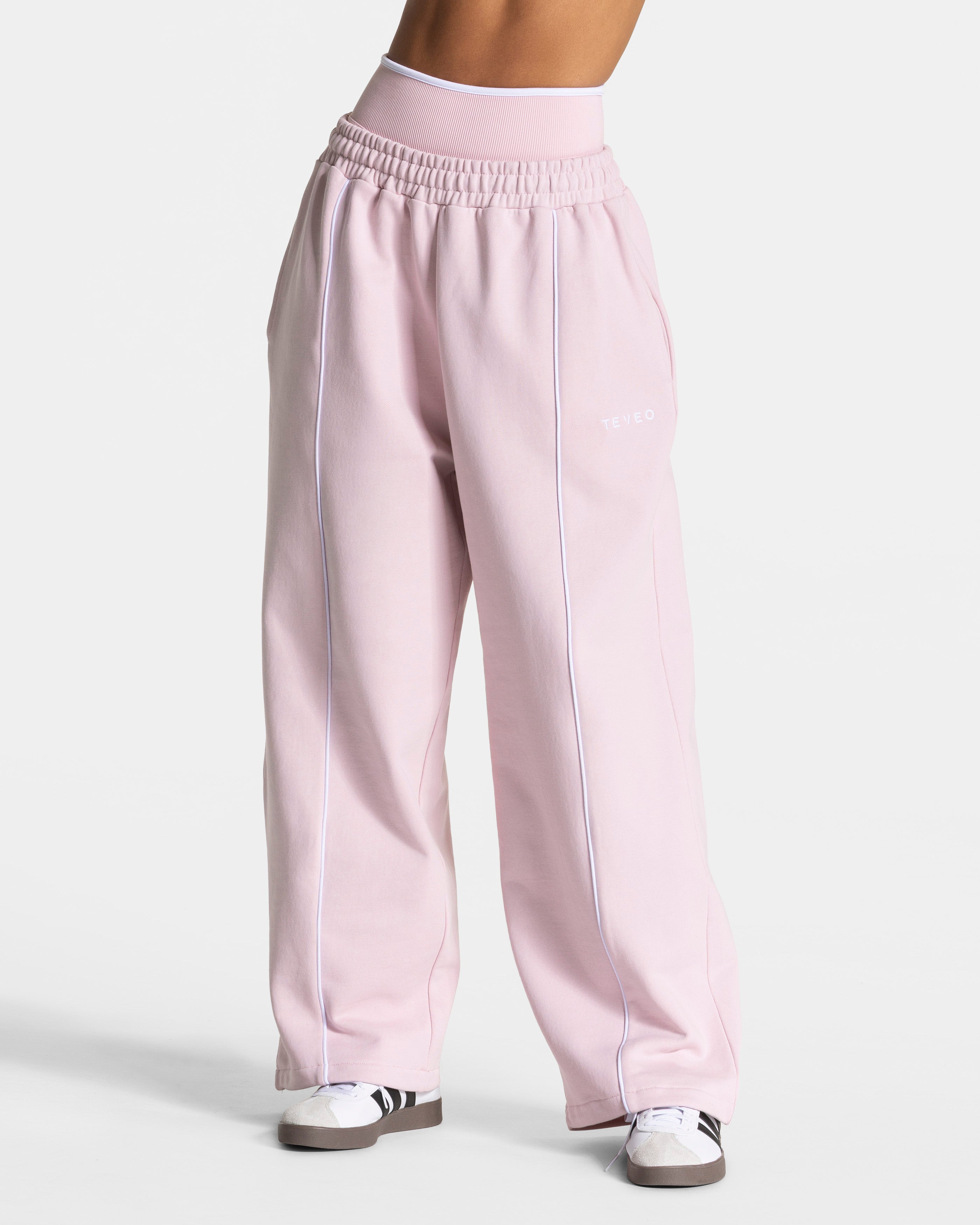 Contrastline Wide Leg Jogger "Rosa"