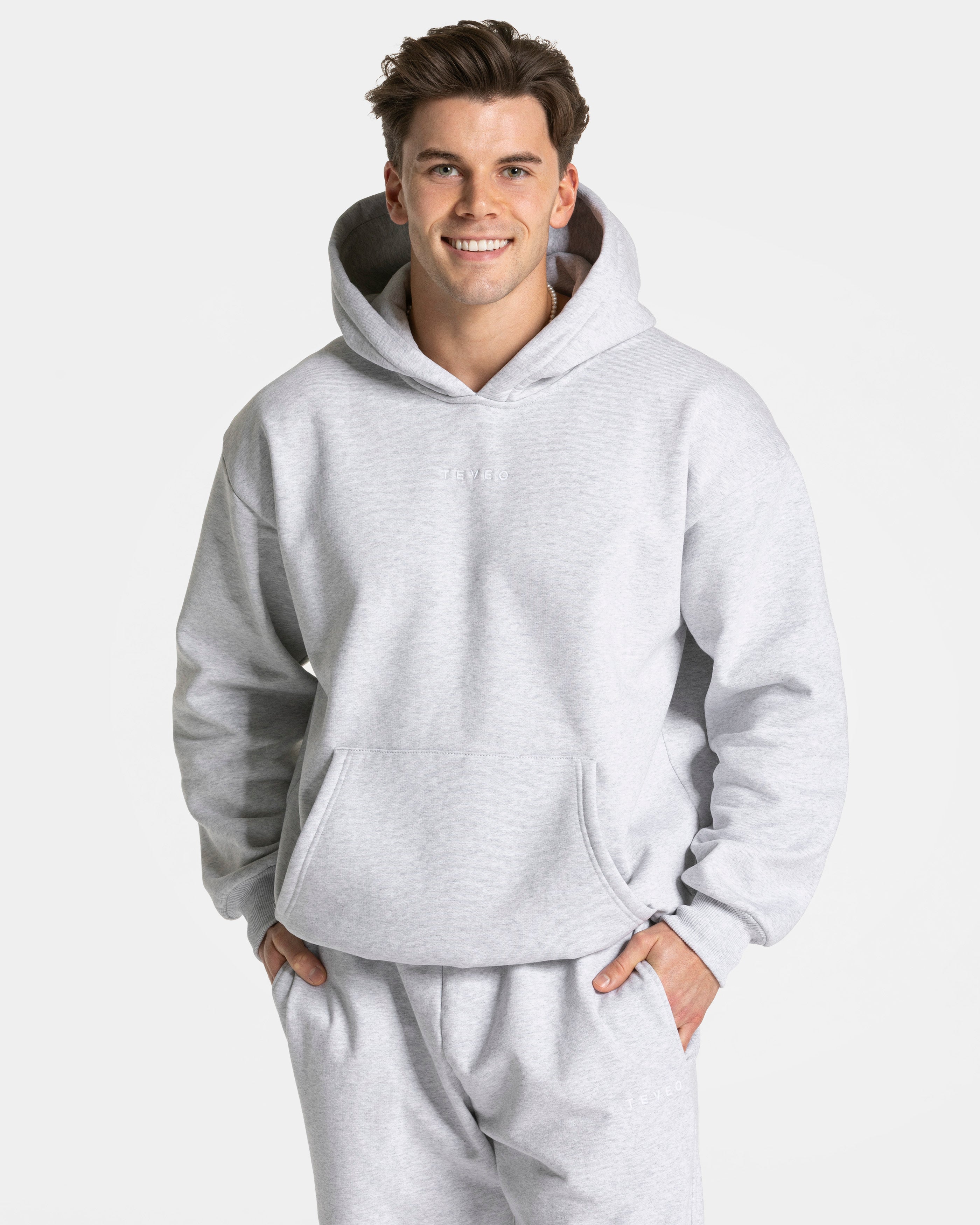 RI’VAIV Oversized Hoodie "Hellgrau"