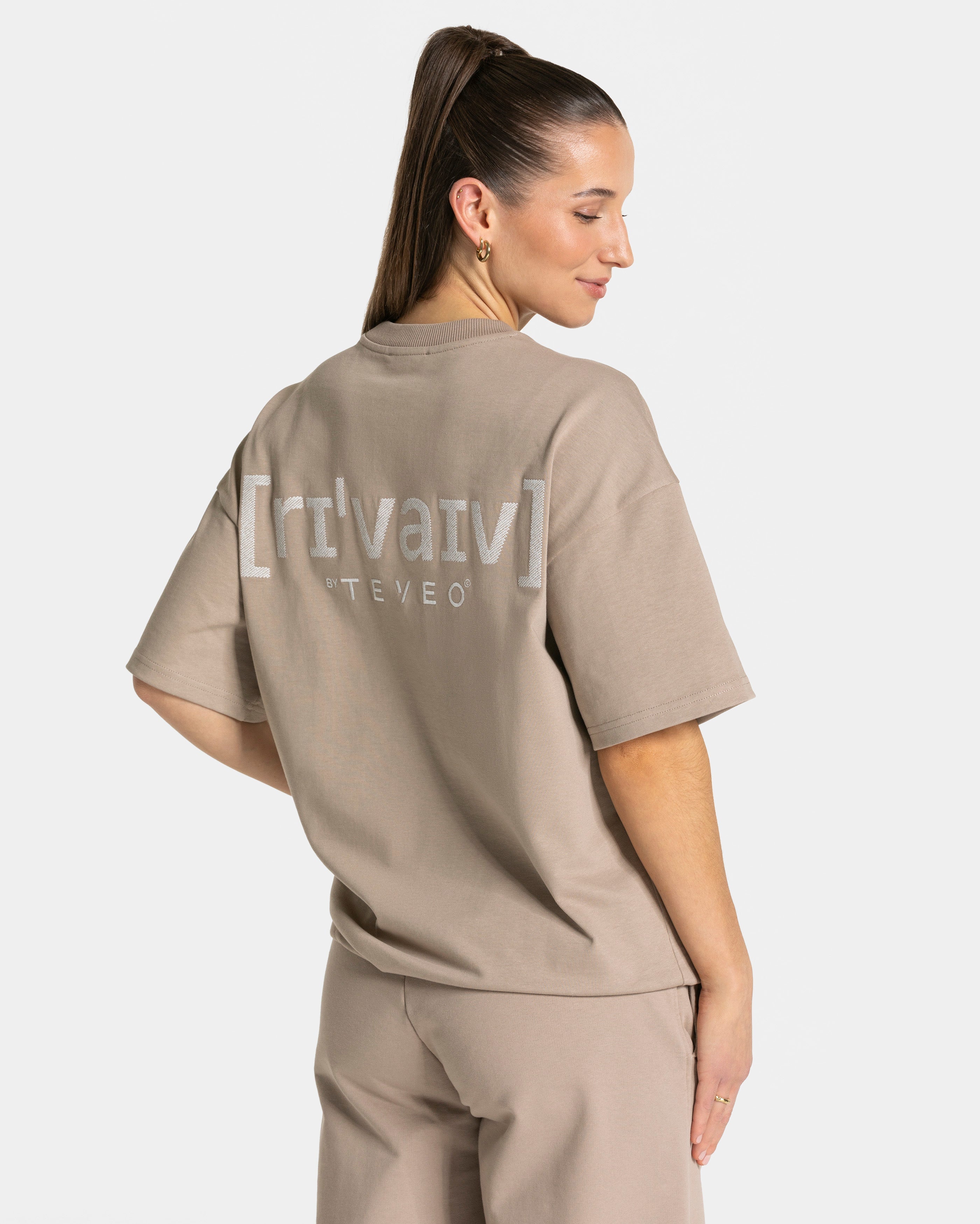 RI’VAIV Oversized T-Shirt "Taupe"