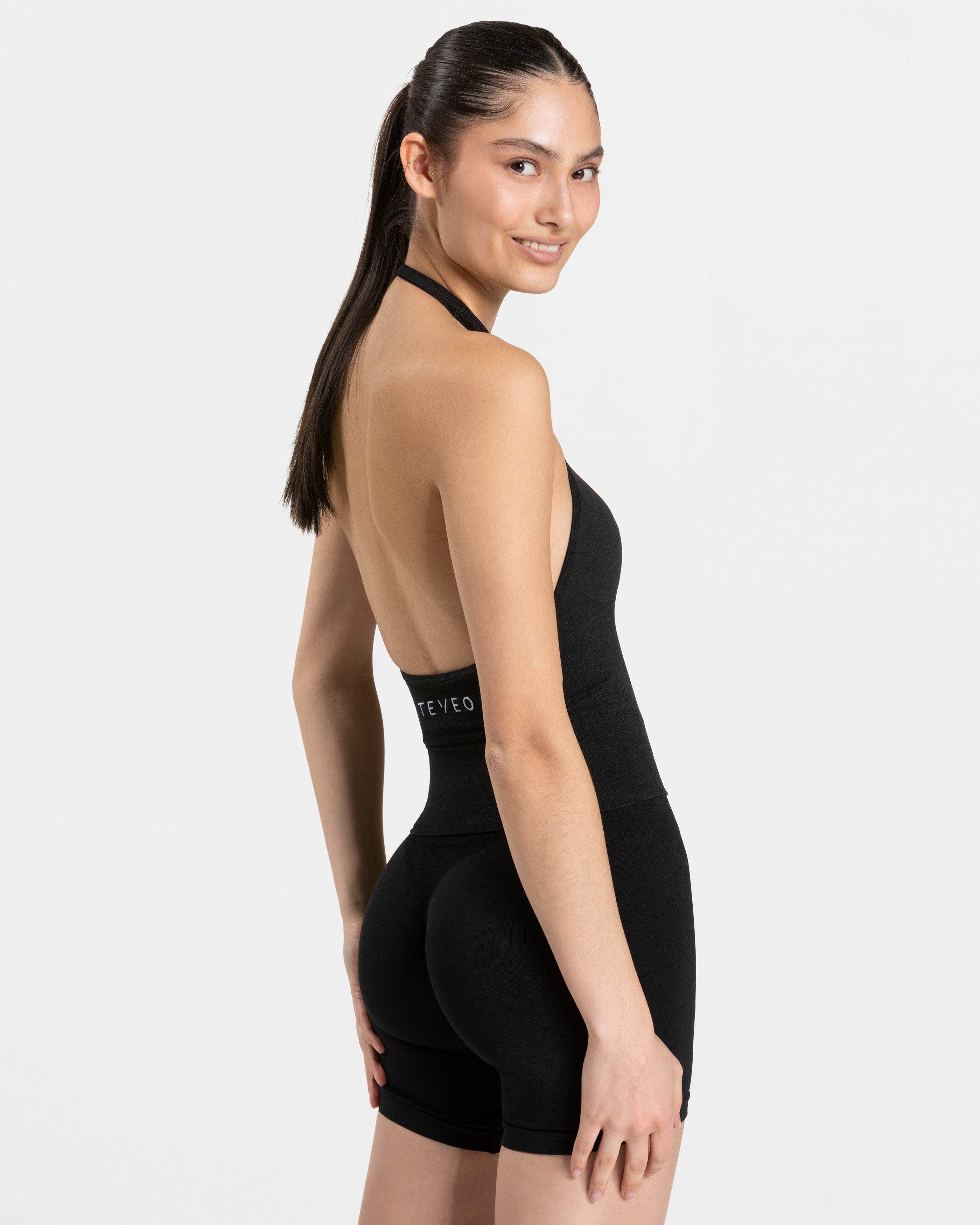 Timeless Pro Neckholder Top  "Schwarz"