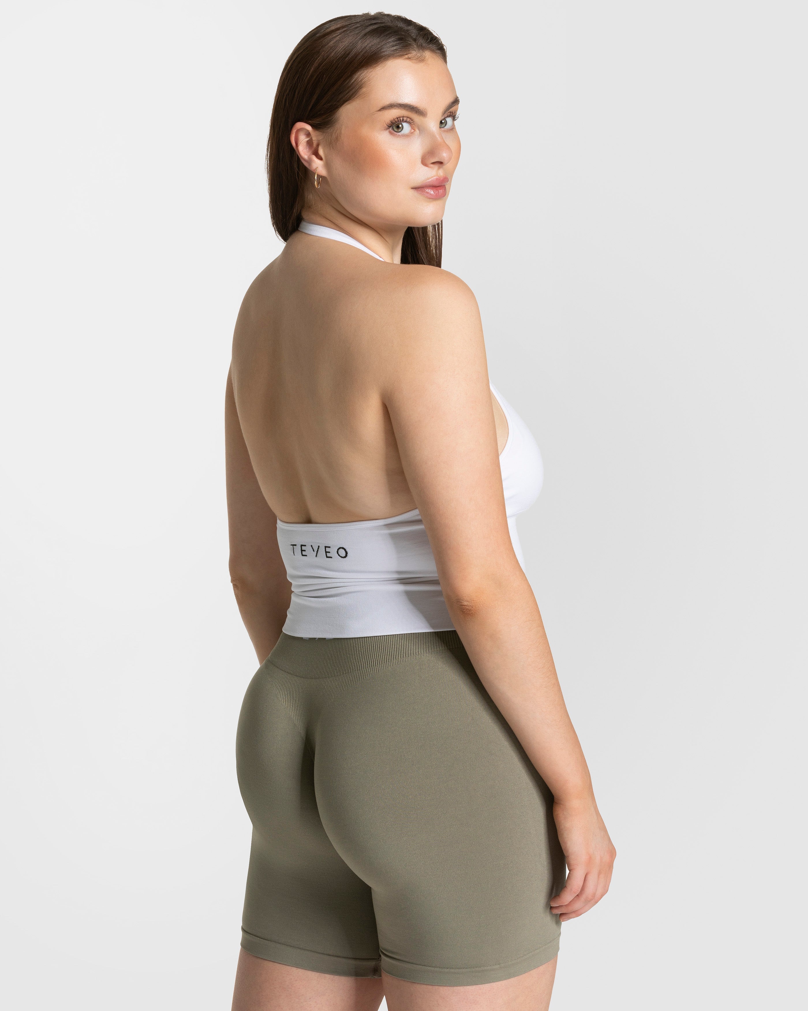 Timeless Pro Neckholder Top  "Weiß"