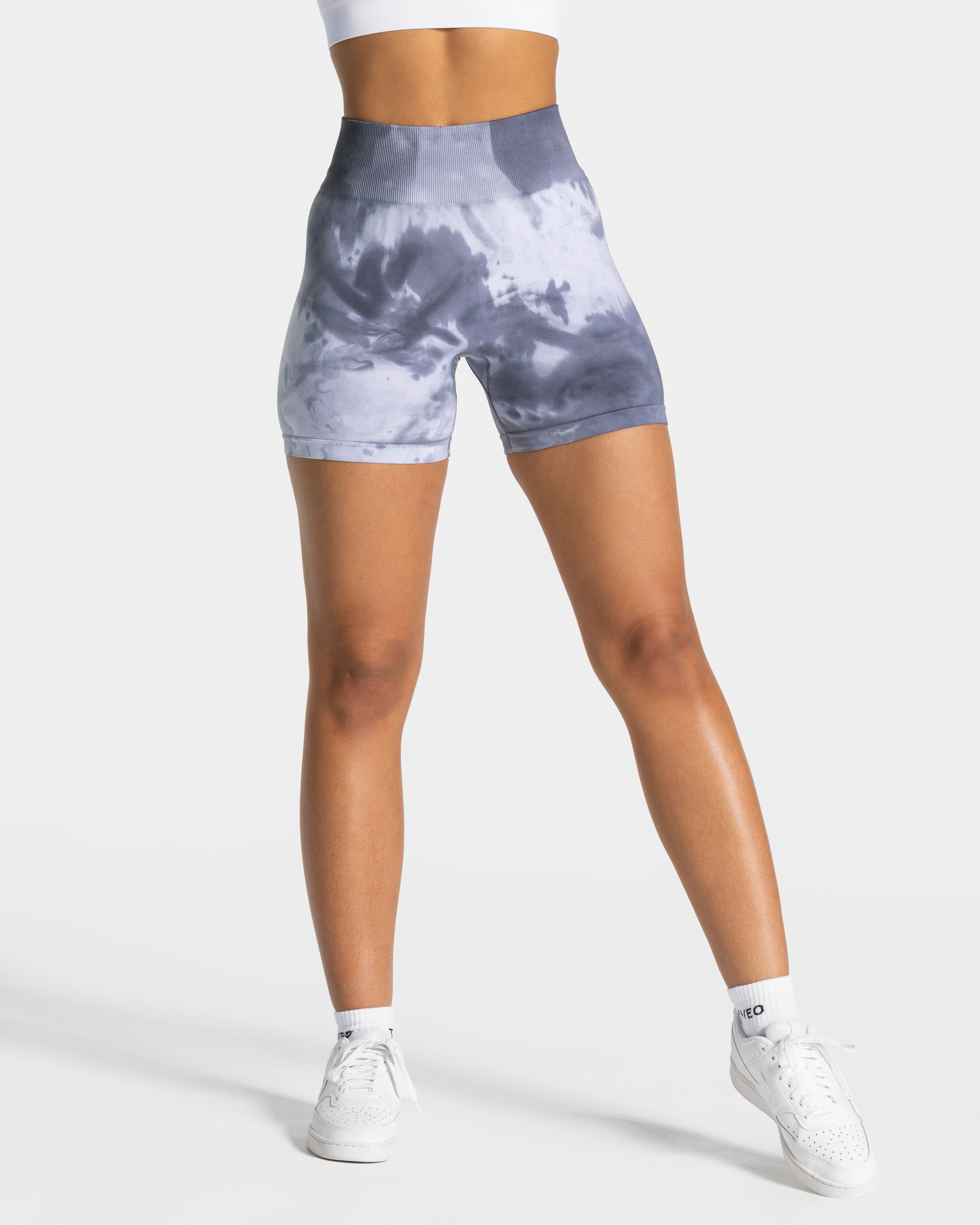 Tie Dye Scrunch Shorts "Stormy"