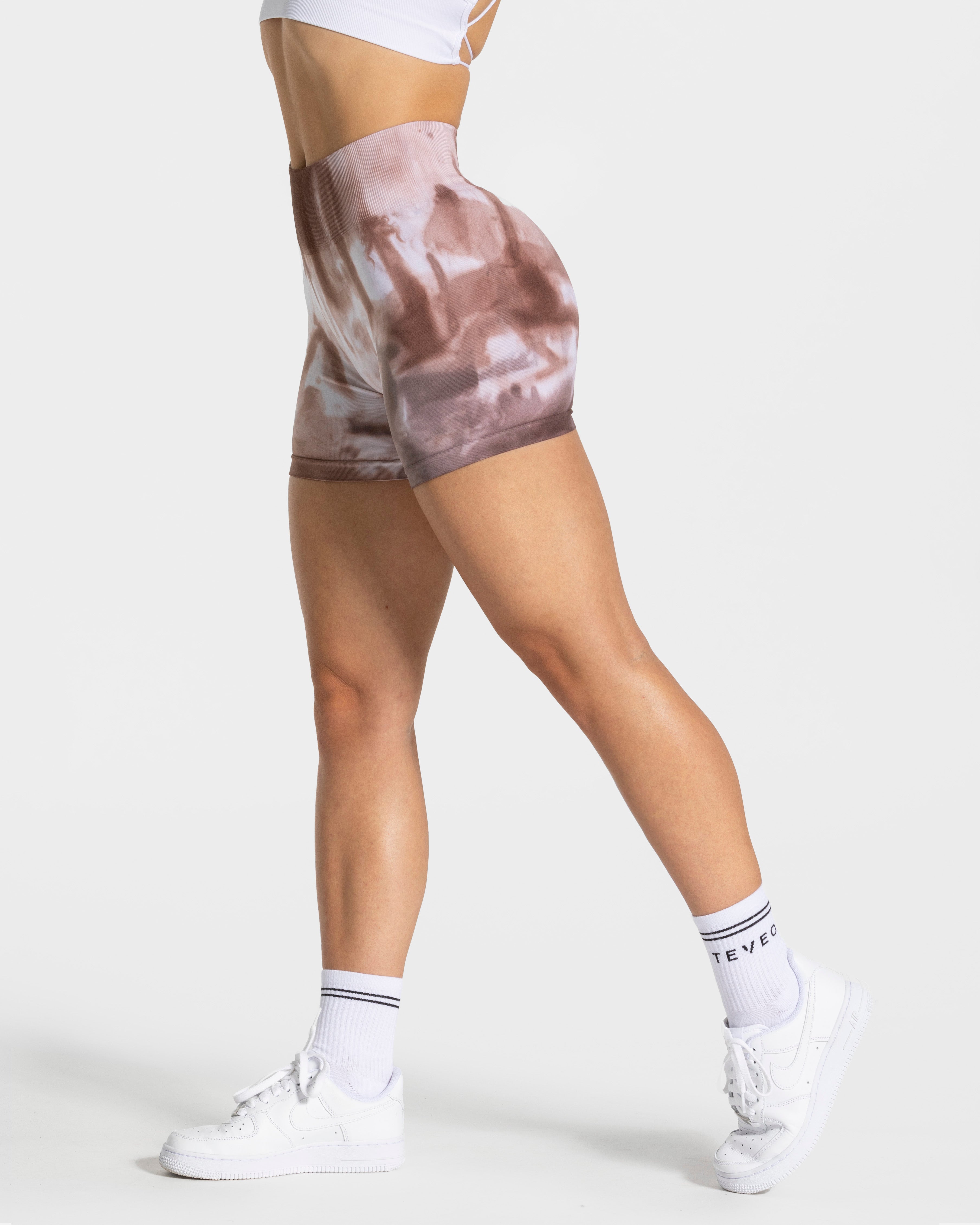 Tie Dye Scrunch Shorts "Earth"