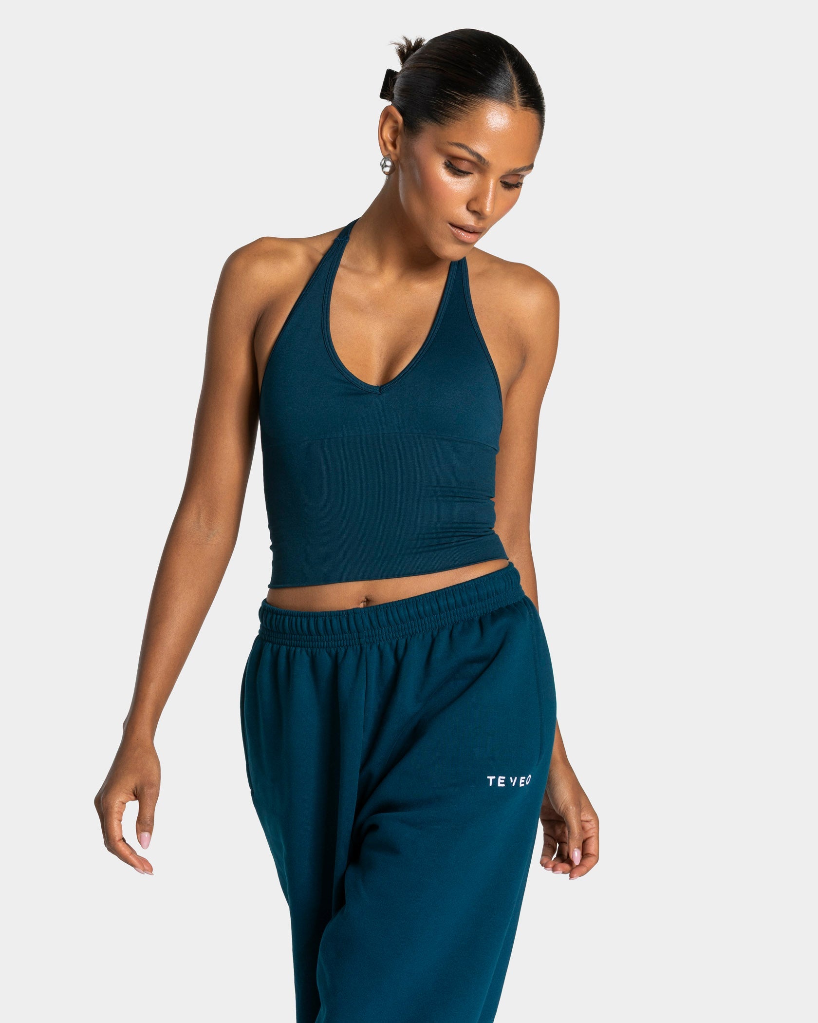 Timeless Pro Neckholder Top "Dark Teal"