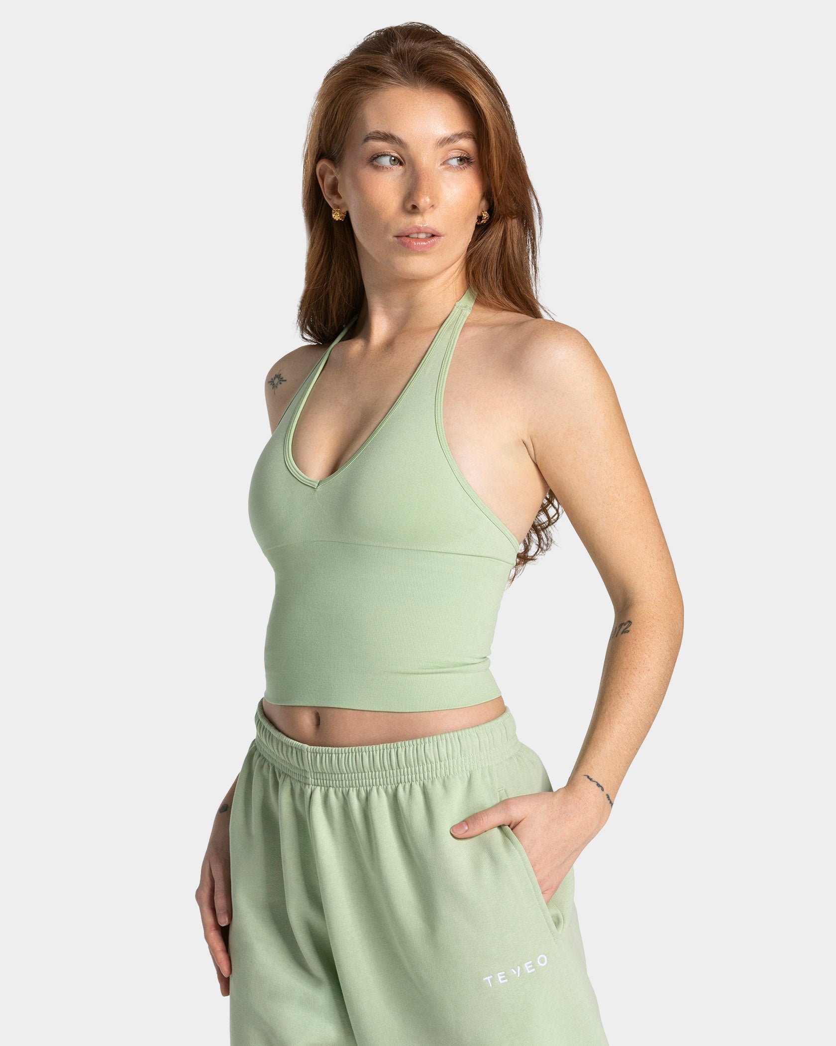Timeless Pro Neckholder Top "Ice Matcha"