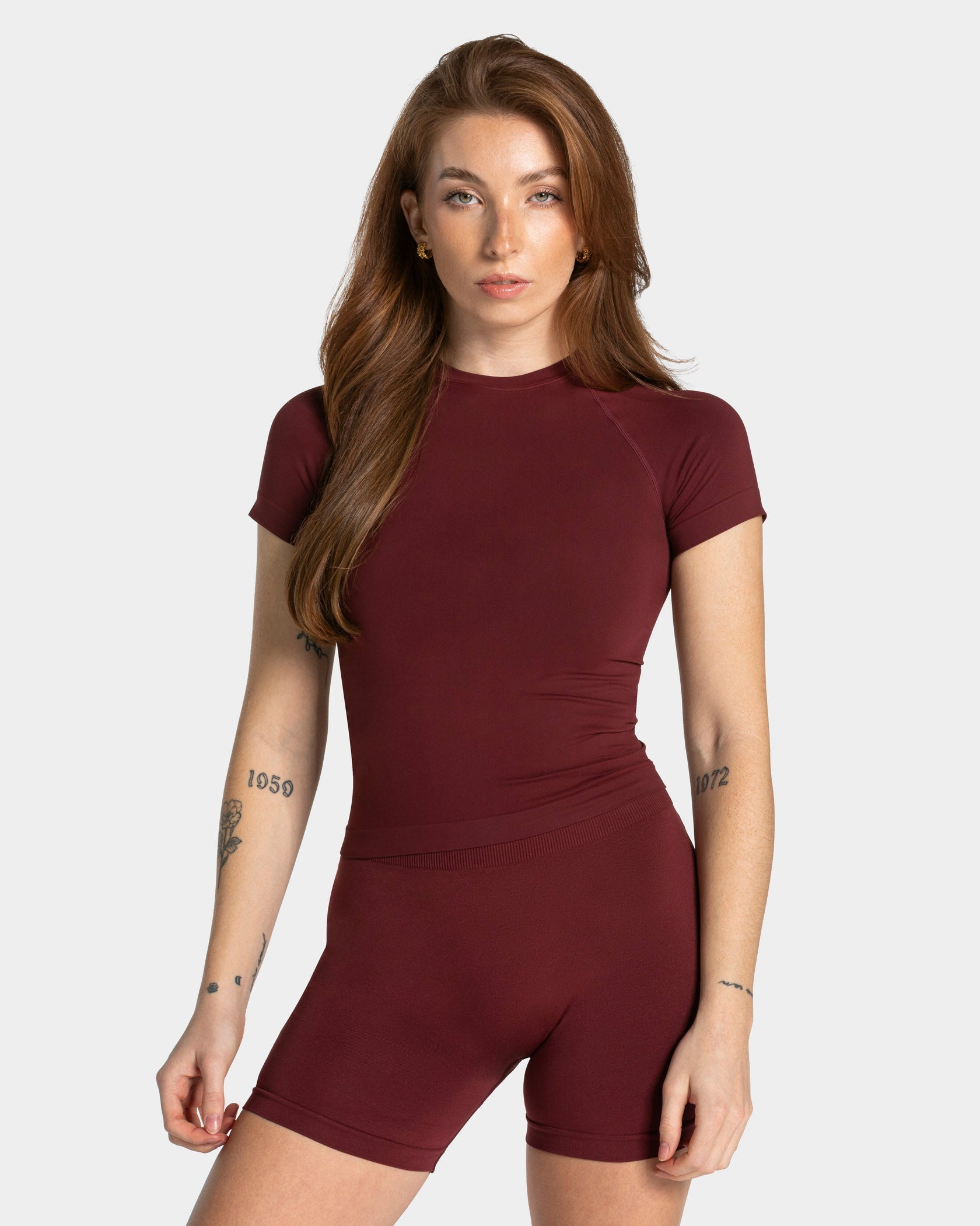 Timeless Pro T-Shirt "Weinrot"