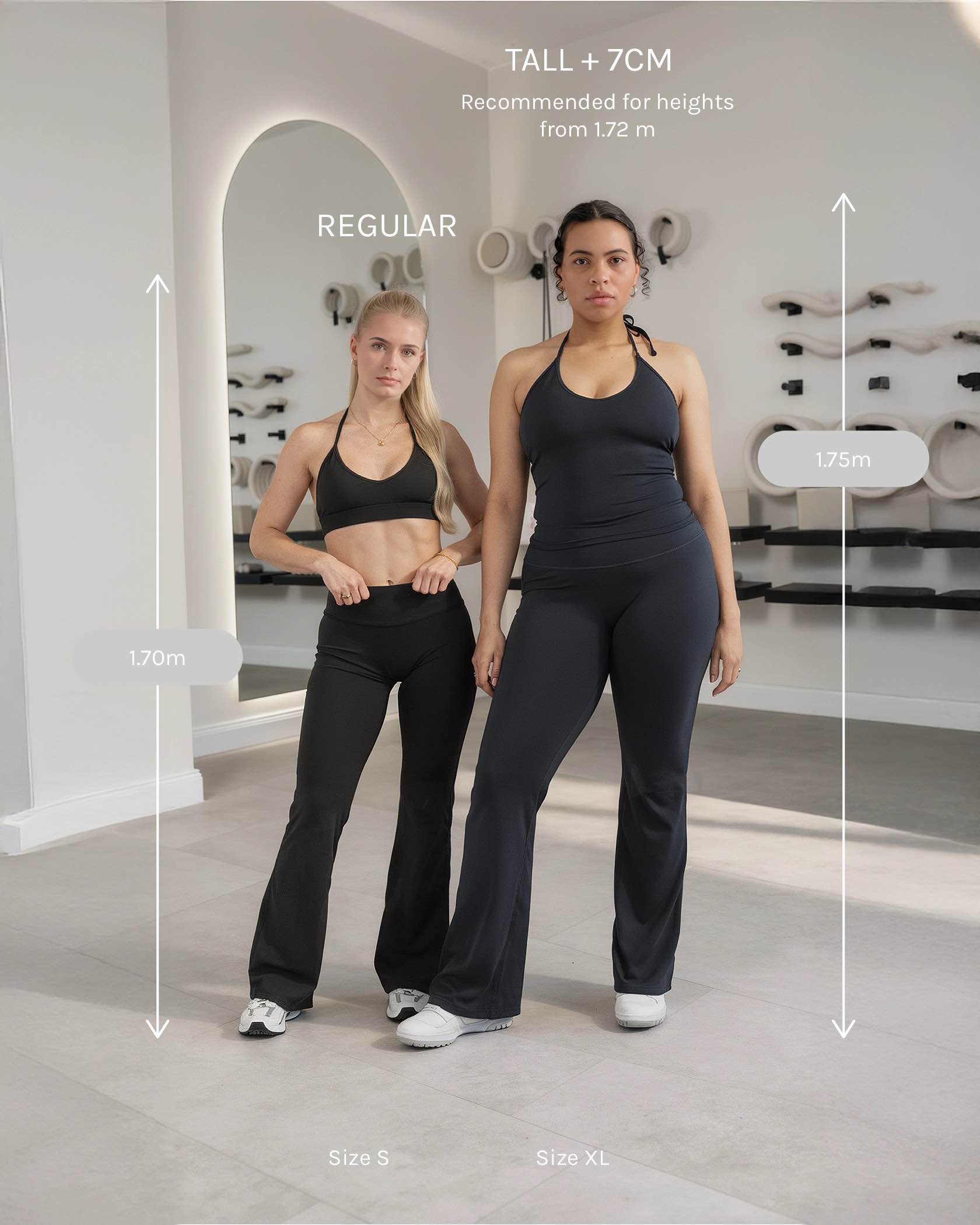 Allrounder Sculpt Scrunch Flared Leggings Tall "Midnight"