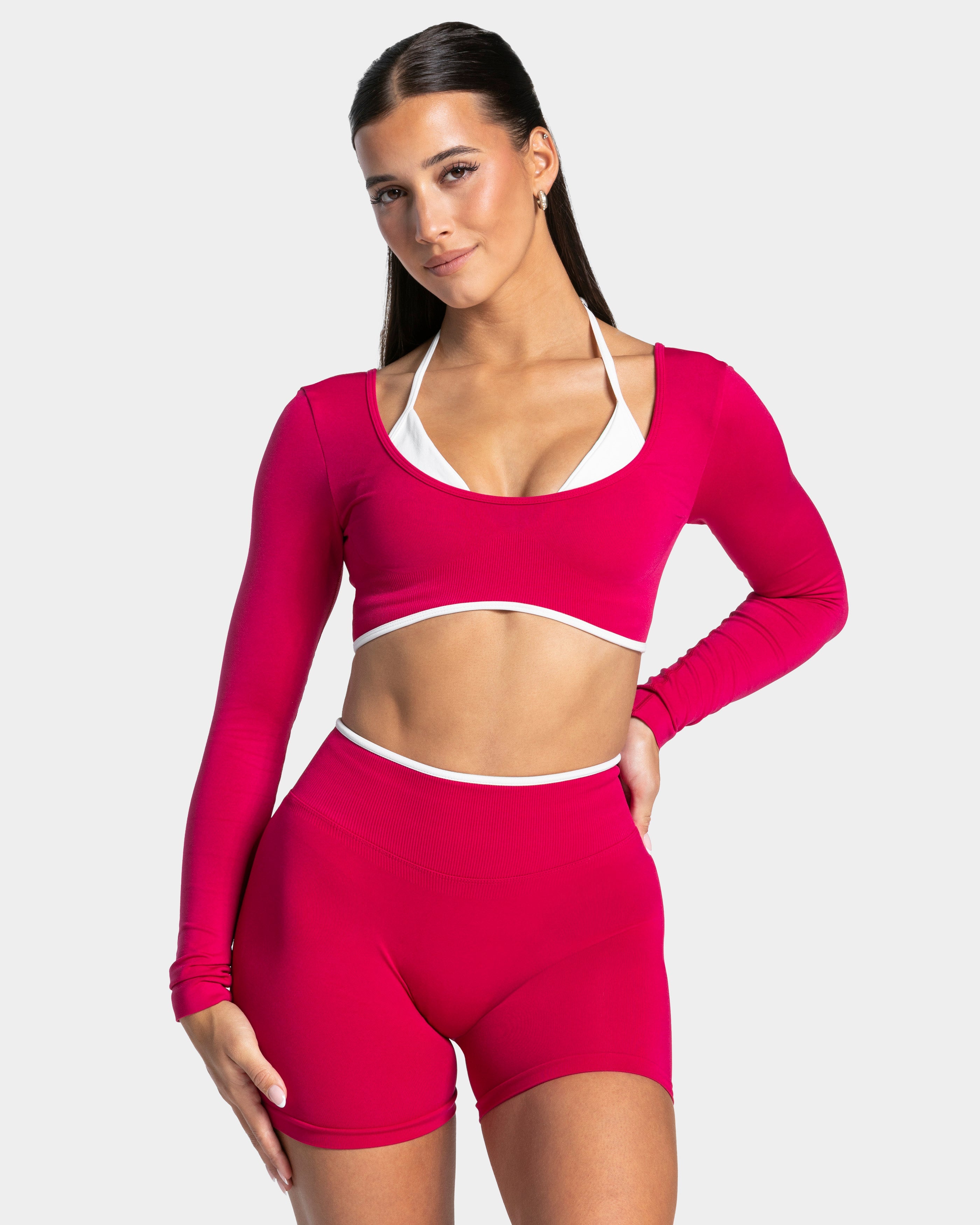 Contrastline Longsleeve "Raspberry"