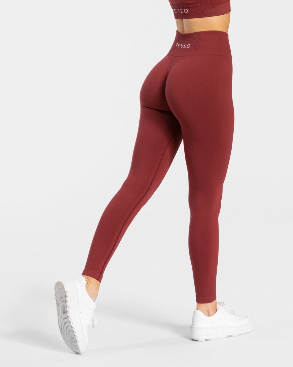 Timeless Scrunch Leggings "Weinrot"